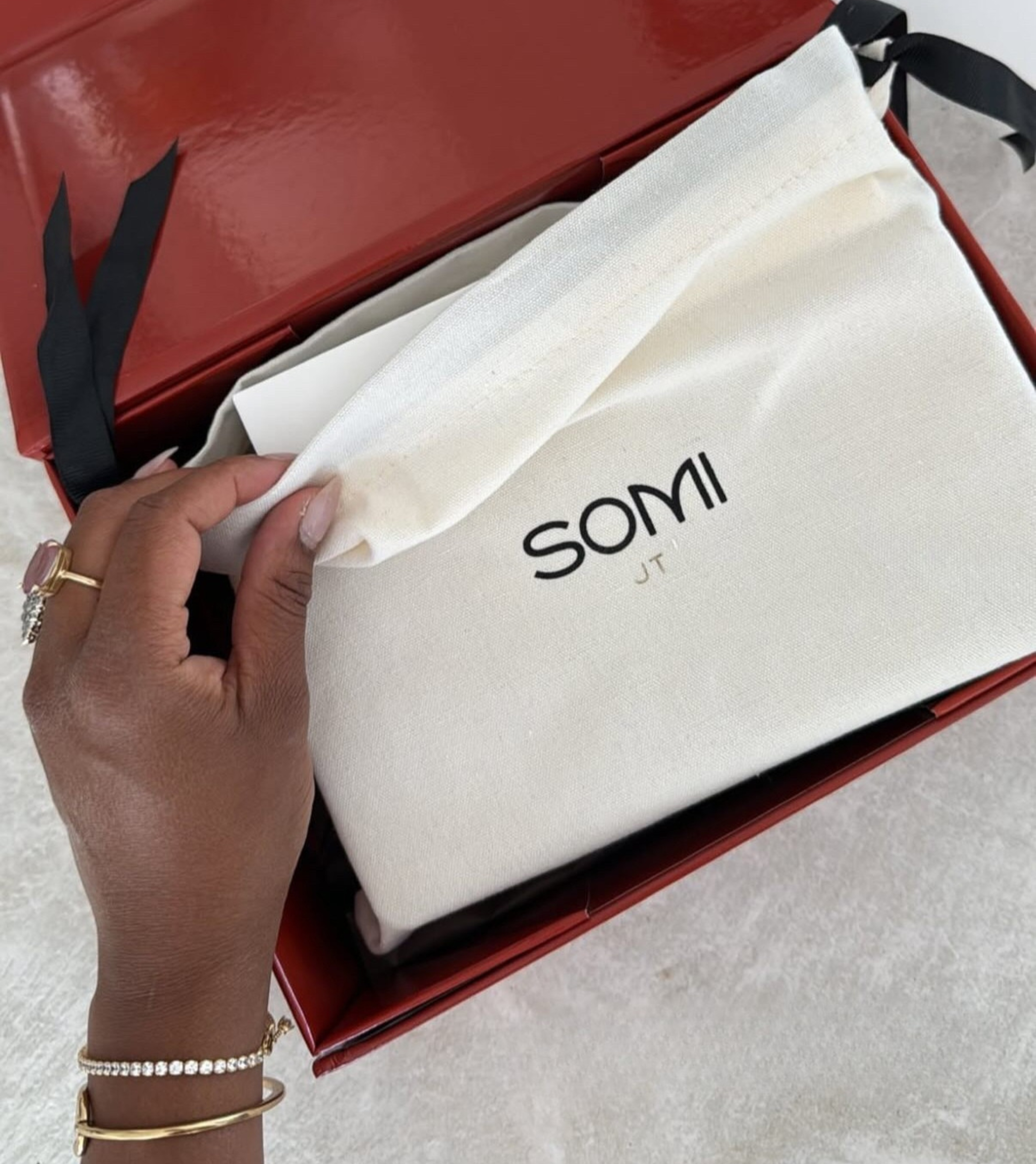 MONOGRAMMED DUST BAG