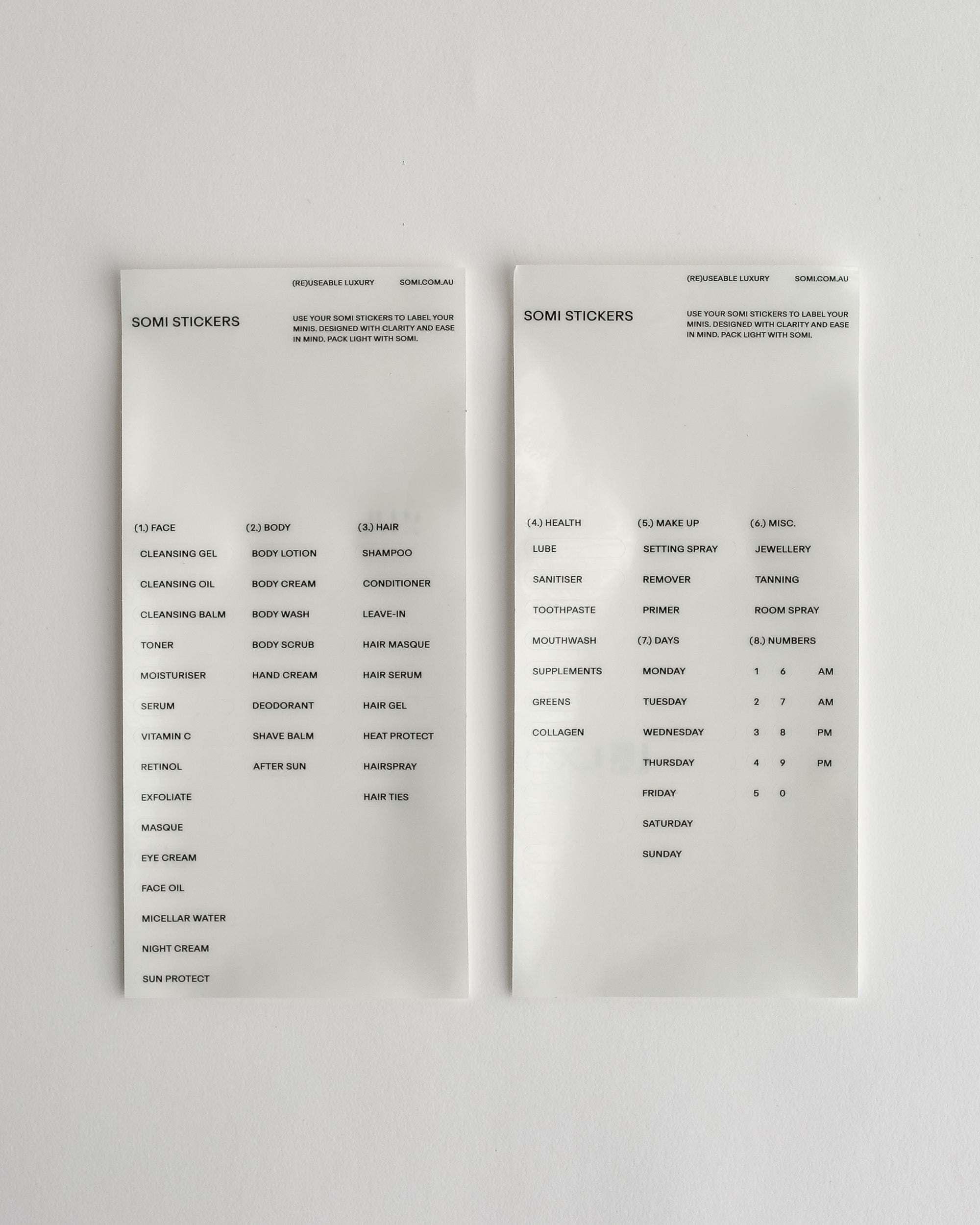 WATERPROOF LABELS